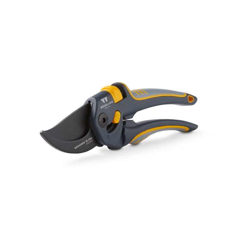 Woodland Tools Co. Super Duty Bypass Pruning Shears – 3/4" Cut Capacity, Gear-Driven Cutting System, High Carbon Steel Blade, Internal Spring, Adjustable Grip, Garden Pruner for Thick Stems and Shrubs Super Duty Pruner