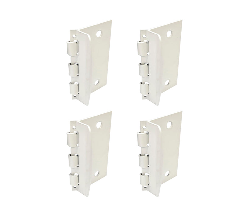 QCAA Flip Action Door Lock, Reversible Privacy Lock with Anti-Lock Out Screw for Child Safe & Home Defense,Matte White, 4Pack, Made in Taiwan Matte White