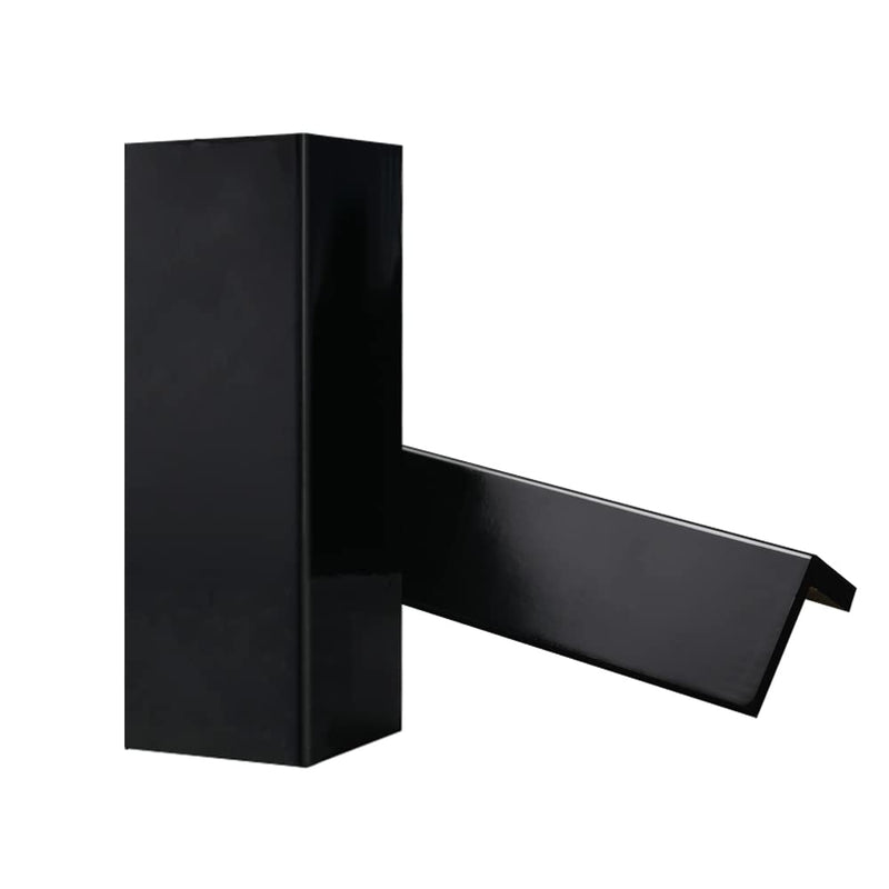 GUEQUITLEX Garage Wall Guards Foam Car Door Protector Wall Bumper Guard - 2 Pack, Corner, Black, Plastic with PP film surface, Foam, Polypropylene (PP)
