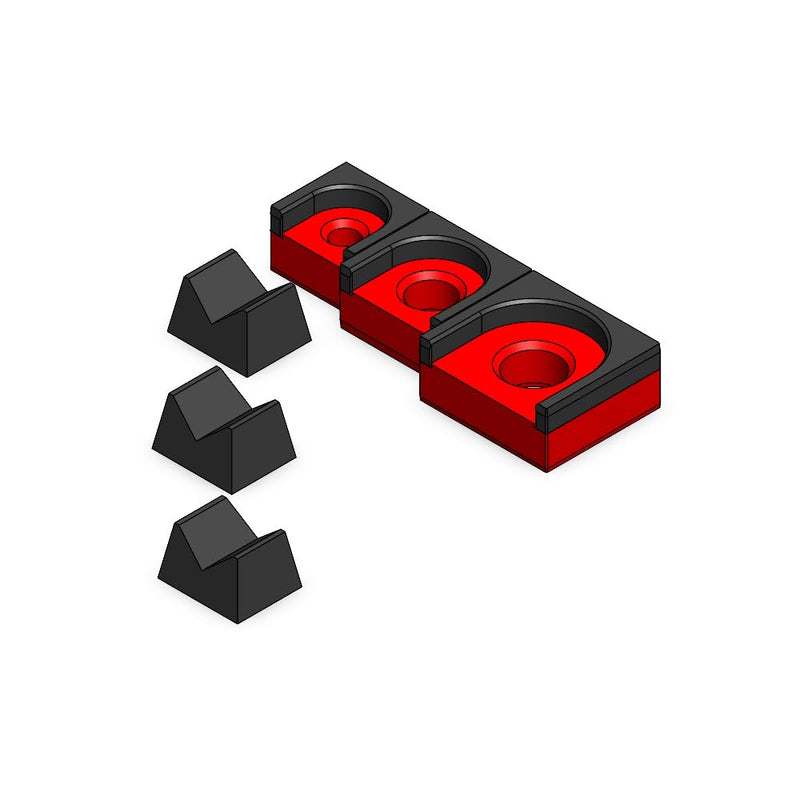 MagAttach Ratchet Organizer Kit (3 Piece Set, Red/Black) 3 Piece Set