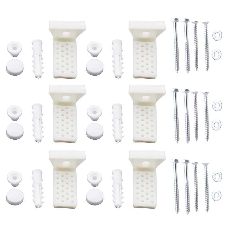KUMGROT Toilet Floor Mounting Bolt Kit, Toilet Anchoring Screws with Washer, Universal Replacement Kit Fits Most Standard Toilets, Sturdy & Stable, 3 Set (2.17 x 1.46 in) 2.17 x1.46 in