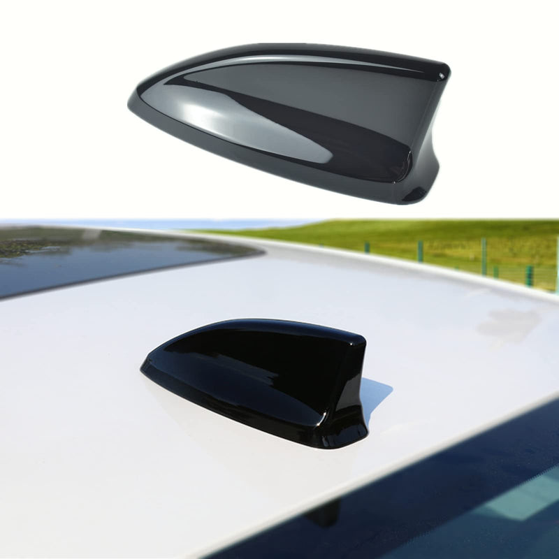 for Civic 2022 2023 2024 2025 2026, Car Shark Fin Antenna Topper Cover Trim Exterior Decoration Sticker for 11th gen Civic Accessories - Glossy Black Civic Antenna cover