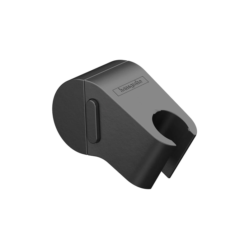 hansgrohe WallStoris Modern Handheld Shower Head Holder in Matte Black, 27917670 American