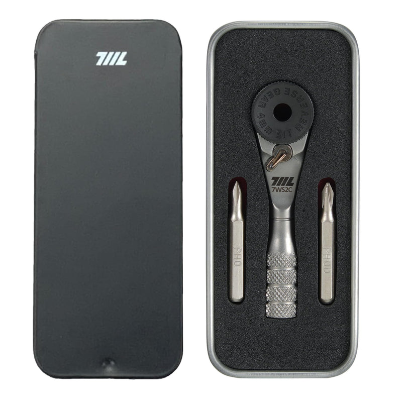 711L Micro Ratchet Wrench with Knurled Grip - 4mm Precision Ratcheting Screwdriver, Mini Ratchet Tool for Electronics, Watch, Phone & Device Repair