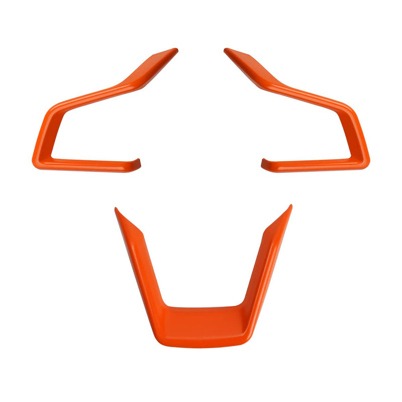 Auovo Steering Wheel Cover Trims for Subaru Crosstreck Outback Legacy Accessories 2018-2025 2026 Steering Wheel Panel Frame Covers for Subaru Impreza 2017-2026/19-26 Forester/Ascent 2018-2026 (Orange) Orange