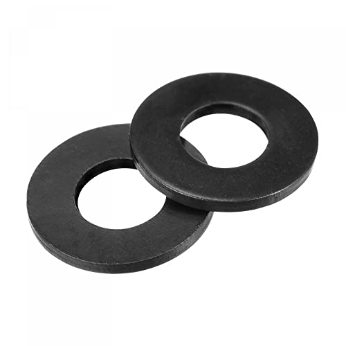 uxcell 1/4-Inch Flat Washer, Alloy Steel Black Oxide Finish Pack of 100 1/4 Inch