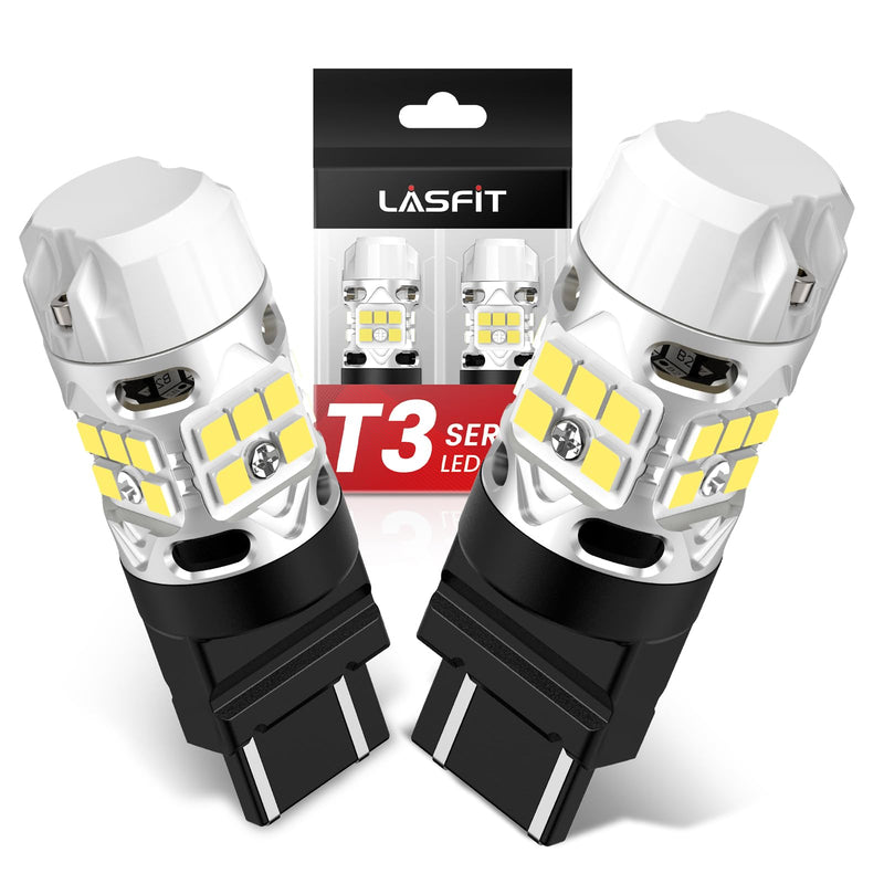 LASFIT T3 WT21W LED Bulb Backup Reverse Light WT21 WT21W/7W Canbus Error Free for 2022 2023 2024 Ford Maverick XL XLT Lariat Accessories, 2021 2022 F150 F250 F350 Xenon White Anti Hyper Flash (2pcs)