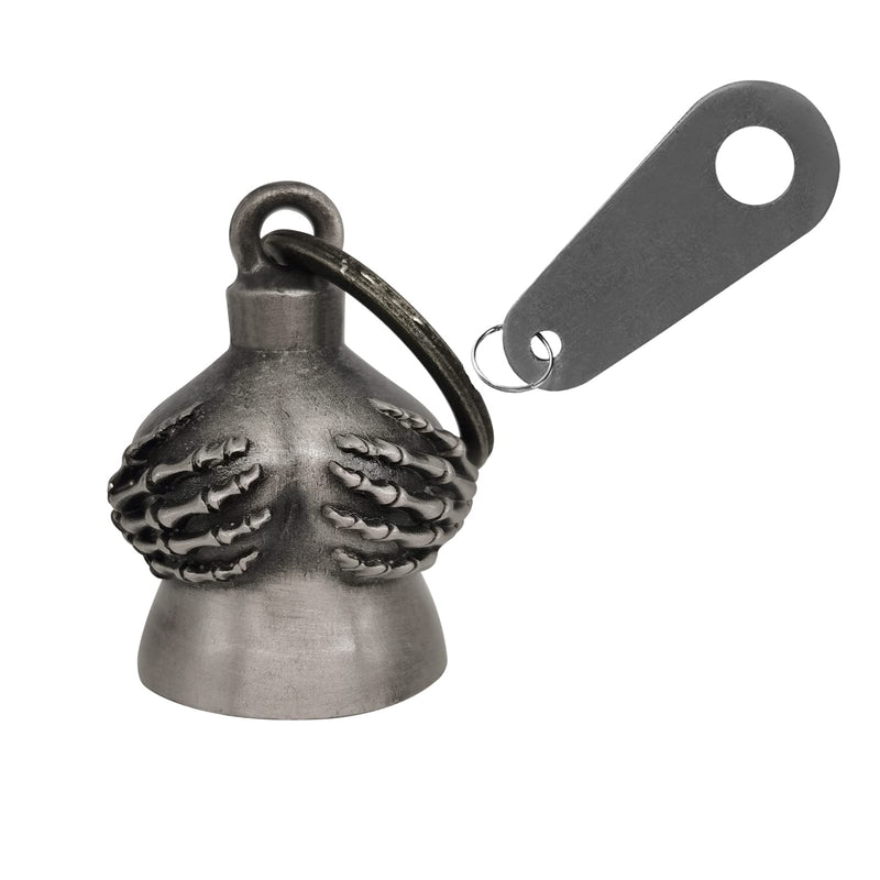 Motorcycle Bell with Hanger for Biker, Good Luck Biker Bells & Motorcycle Accessories, Keychain Luck Bell Handful
