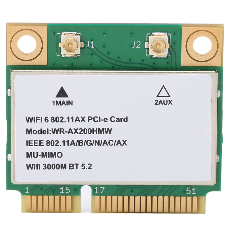 AX200HMW 6 Card Band 802.11 A/B/G/N/AC/AX Half Mini PCI-E Card Network Adapter BT5.2 for PC, Laptops, Only for WIN10 (64bit)