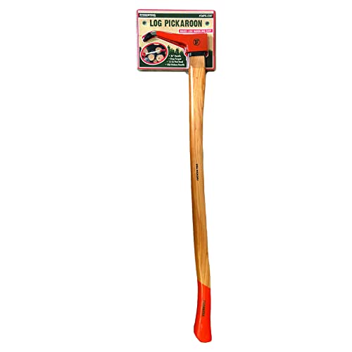 FORESTER Pickaroon Logging Tool | USA Hickory Handle | Hookaroon Logging Tool | Log Roller Tool & Forestry Tools for Dragging and Stacking Logs 36" Original