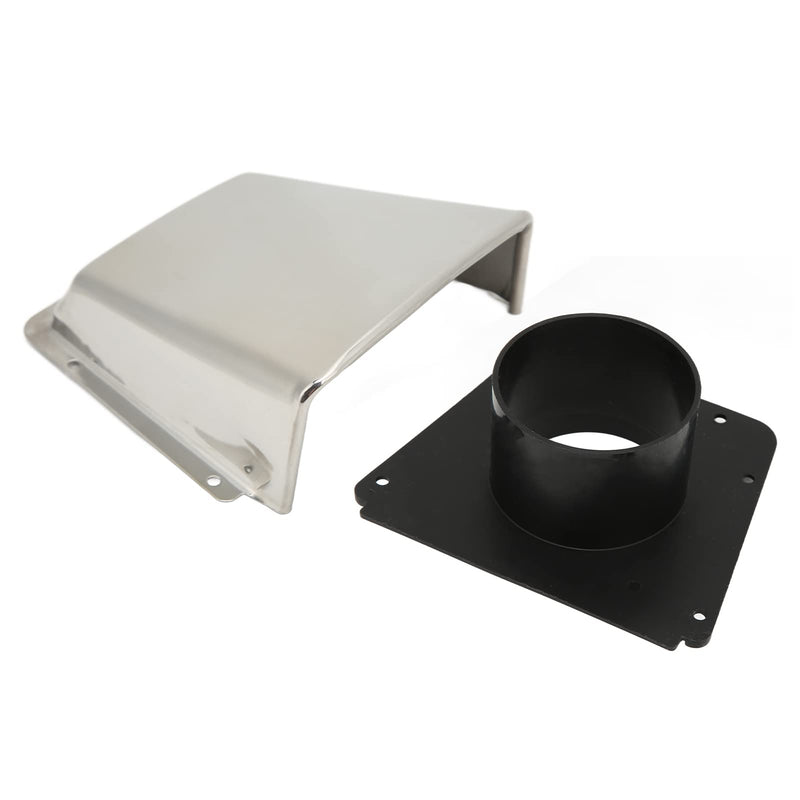 Aramox Marine Vent Cover, 304 Stainless Steel Boat Cowl Vent with Nylon Base, Marine Intake Exhaust Cowl Ventilator for Boat Yachts Accessories, for Outdoor Application