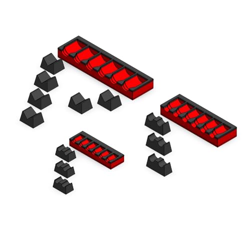 MagAttach Socket Extension Organizers (3 Piece Set, Red/Black) 3 Piece Set