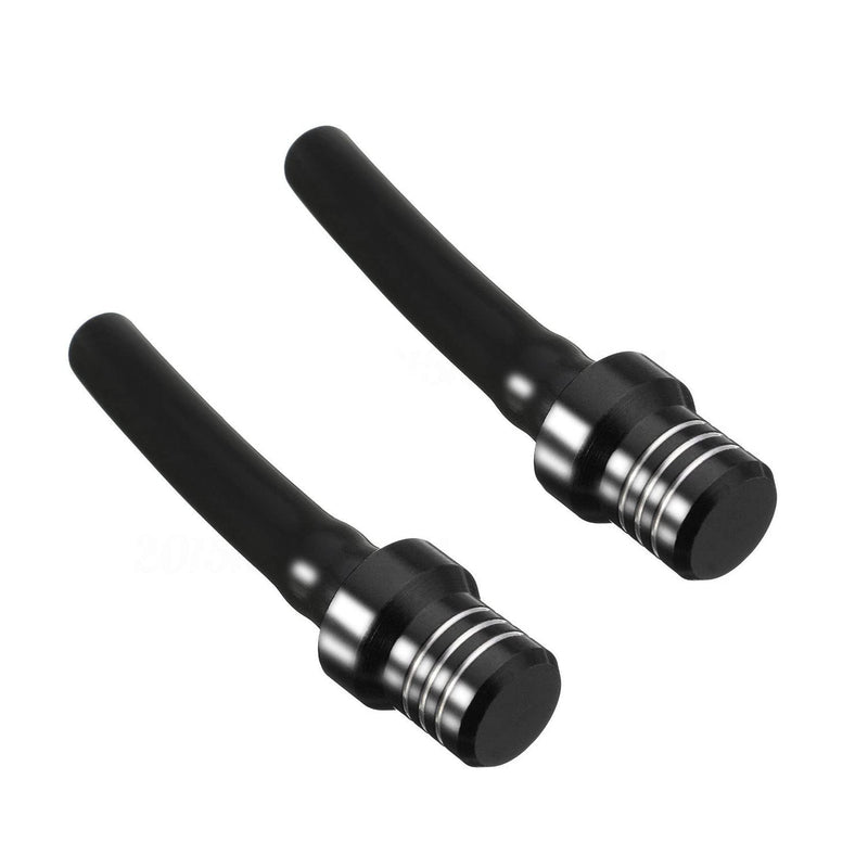 2PCS Gas Fuel Cap Air Vent Hose Universal CNC Tank Valve Vent Tube with Chekc Ball Aluminum Breather for 50cc 110cc 70cc 125cc ATV Motorcycle Dirt Pit Quad Bike Motocross Black