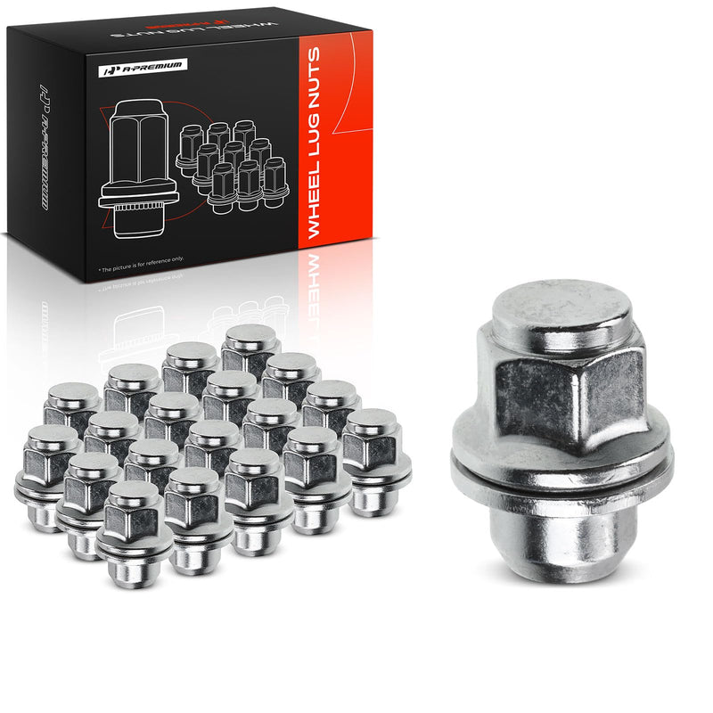 A-Premium M12-1.25 Wheel Lug Nuts Compatible with Nissan Pathfinder Maxima Murano 370Z INFINITI QX60 Q50 G25 G35 G37 QX50 Front and Rear Side 20-PC Set 20PCS