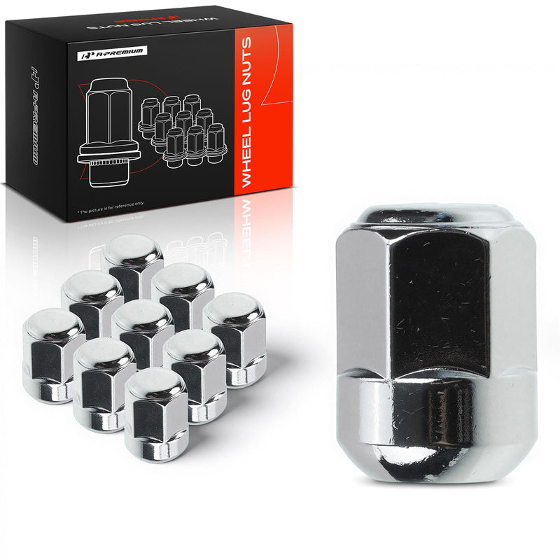 A-Premium M14-1.50 Wheel Lug Nuts Compatible with Honda & Acura | for Honda Civic 2017-2021 Odyssey 2007-2010 Pilot Ridgeline Acura MDX RL Front or Rear 10-PC Set 10PCS