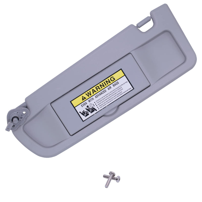 NHILES Clear Gray Left Side Sun Visor Compatible with Honda Civic 2006 2007 2008 2009 2010 2011 Replaces# 83280-SNA-A01ZC 83230-SNA-A01ZC Light Gray Left Driver Side