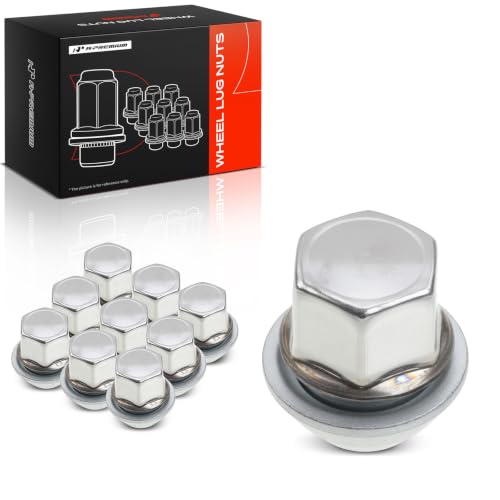 A-Premium M12-1.50 Wheel Lug Nuts Compatible with Volvo S40 2004-2011 C30 2007-2010 V50 2005-2011 C70 2006-2010 Front or Rear 10-PC Set