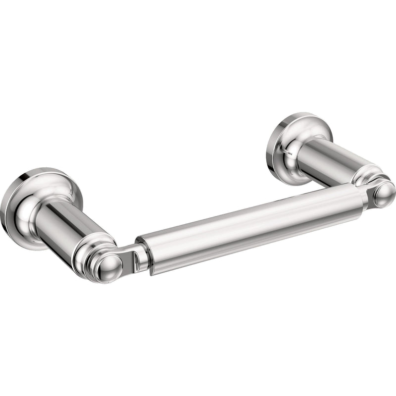 Delta Saylor (1-Pack) Toilet Paper Holder Polished Chrome Tissue Roll Holder for Bathroom Organization and Storage Pivoting Toilet Tissue Holder Wall Bathroom Accessories 73550