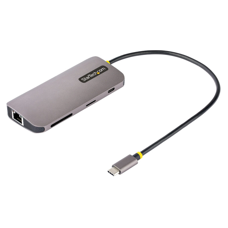 StarTech.com USB C Hub, 4K 60Hz HDMI Video with USB-C DP 1.4 Alt Mode, USB 5Gbps Dock for MacBook M1 M2 M3 M4 & Windows, Gigabit Ethernet, SD/MicroSD, 100W Charging, 12in Cable 8-IN-1