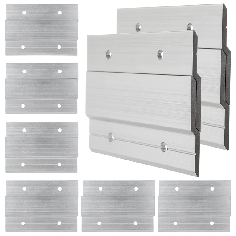 16PCS 4 Inch Interlocking French Cleat Hanger, Aluminum Headboard Wall Mounting Brackets Hardware Kit Heavy Duty Picture Hanger for Hanging Picture Ledges Mirrors
