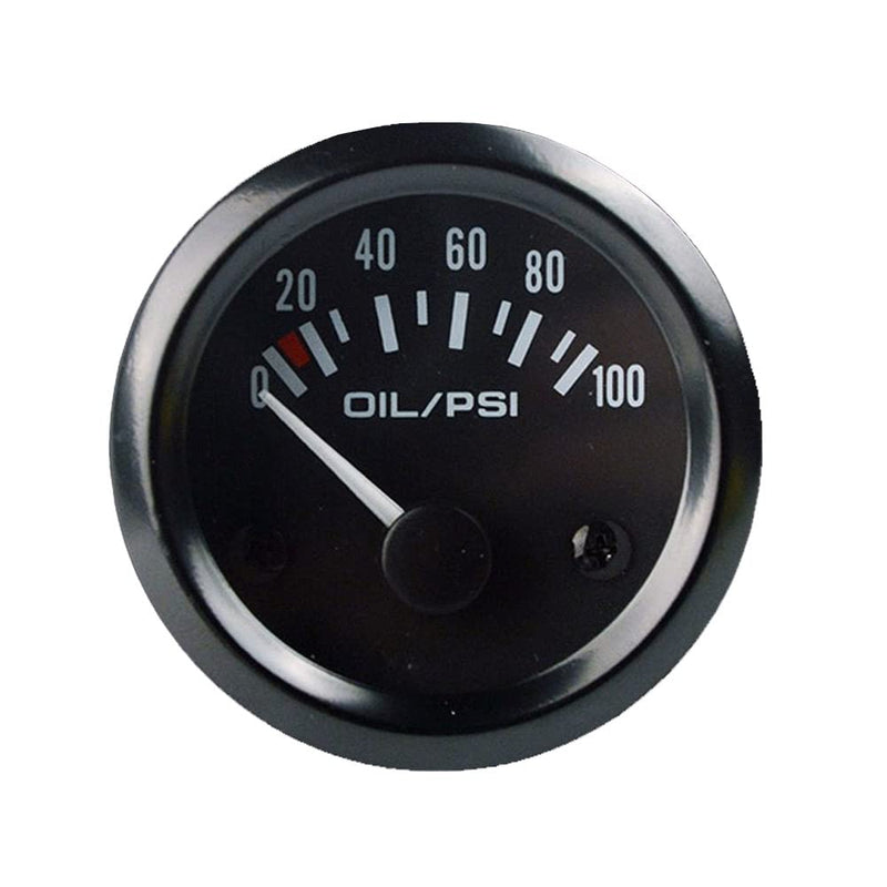 ESUPPORT Universal Car 2" 52mm Pointer Oil Press Pressure Gauge Meter Celsius White LED Light Indicator Display Electrical Oil Press Gauge