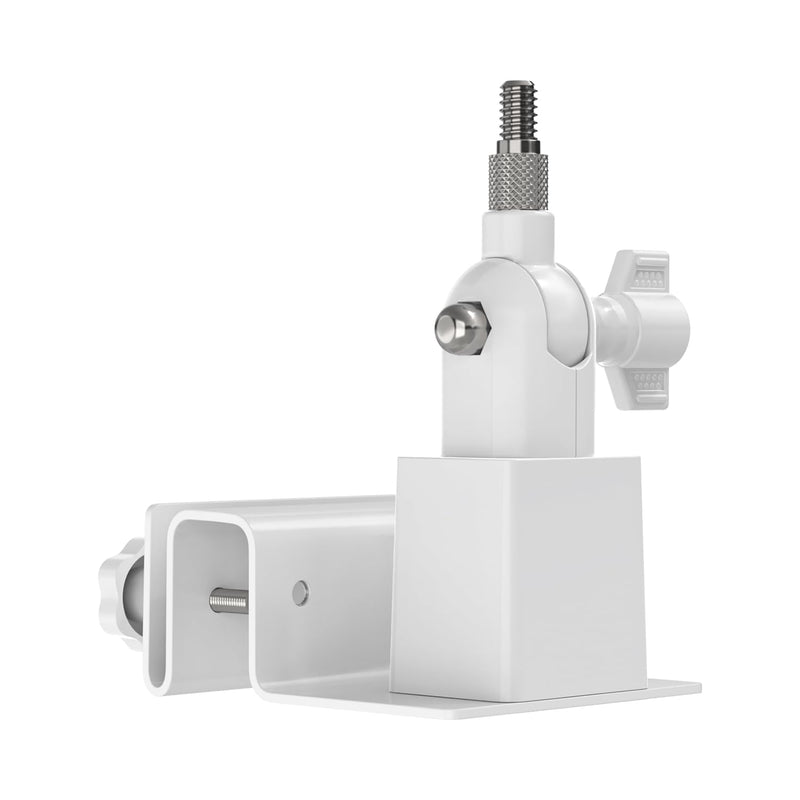Holicfun Universal Solar Panel Gutter Mount for Ring, Arlo, Eufy, Wyze, Reolink Solar Panels and More (White) White