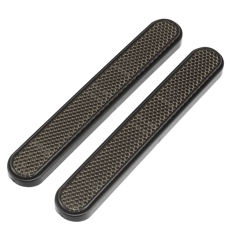 Motoforti Front Lower Fork Reflector Sticker Rear Saddlebag Reflective Cover Universal Smoke 1 Pair Grey