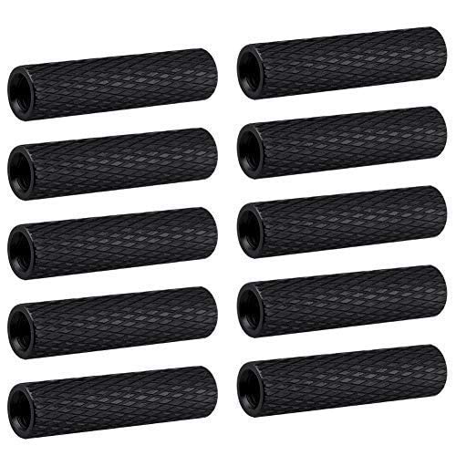 100Pcs M3X15 OD=5mm Aluminum Knurled Standoffs for RC/Drone/Quadcopter/FPV/Racing Car/Simracing/Mechanical Accessories Model Parts (Knurled Standoff 15mm,Black,100) Knurled Standoff 15mm 100