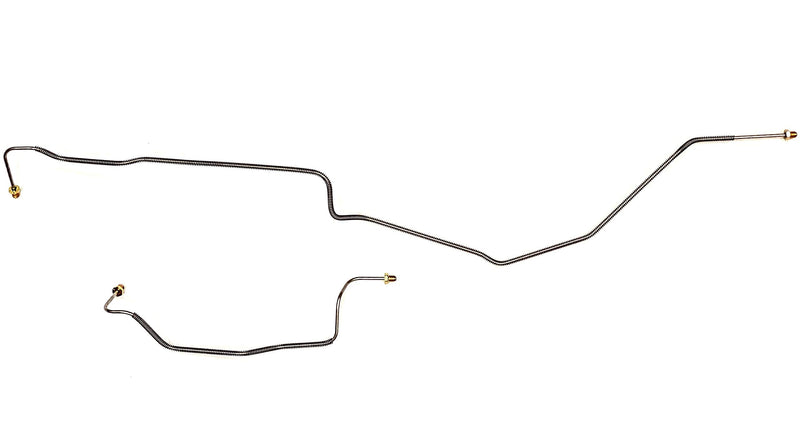 Rear Axle Brake Lines - Fits 01-06 GMC Sierra 1500 HD, 99-04 GMC Sierra 2500, 01-06 Chevy Silverado 1500 HD, 99-07 Chevy Silverado 2500 - Galfan Coated Steel - The Stop Shop