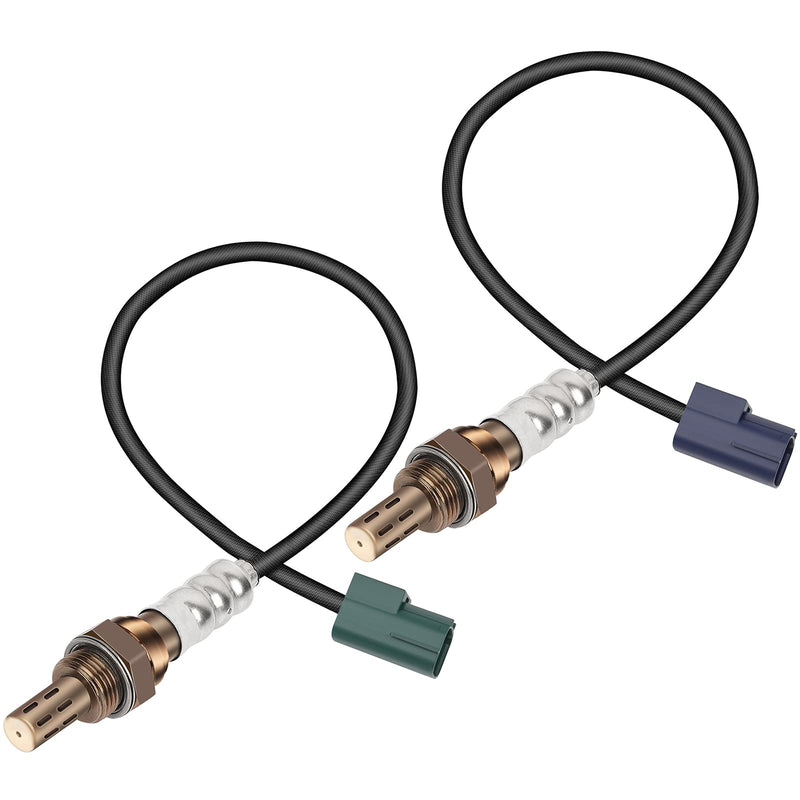 O2 Sensor Downstream Oxygen Sensor 2PCS for Nissan Quest 2004-2009 Maxima 2004-2007 350Z 2003-2006 for Infiniti G35 FX35 2003-2006, 4 Wire O2 Sensor Bank 1 Sensor 2 Bank 2 Sensor 2 Replace 226A1AR210