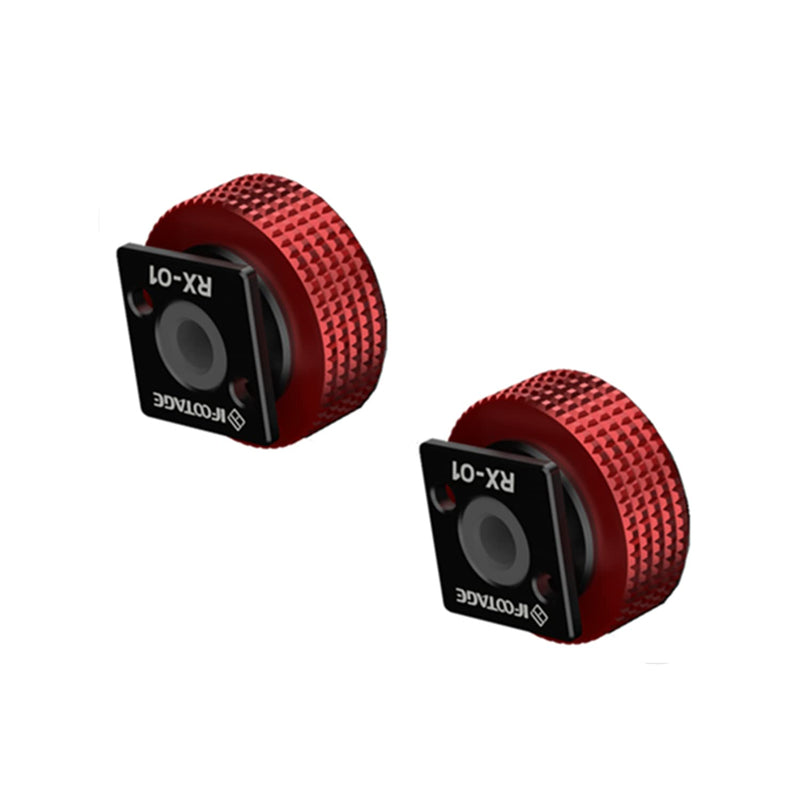 IFOOTAGE Magic Arm Cold Shoe Adapter，Camera Cold Shoe Mount Adapter to 1/4"-20 Tripod Screw Adapter for Led Lights, Microphones, Monitors, Video Cameras(2 Pieces)