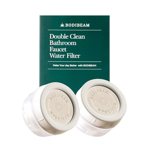 Bathroom Sink Filter, Set of 2, NSF Certified, Removes Fine Impurities, Chlorine & Rust, Vitamin C Gel, Skincare Water Filter, Gifts for Women