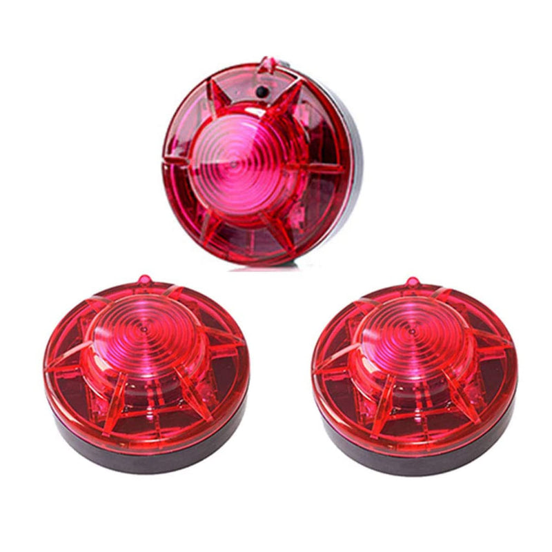 3 Pack LED Road Flares Roadside Flashing Emergency Lights Beacon luminous with Magnetic Base for Vehicle and Outdoor Sports.(Red) Red