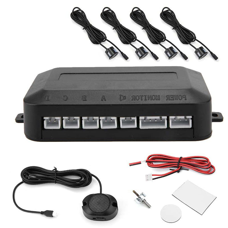 Car Parking Sensor 12V DC Reversing Kit Warning Sound Indicator Probe System