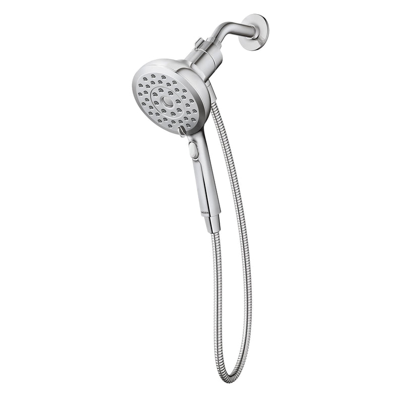 Moen Verso Eco-Performance Handshower, Detachable Round Shower Head with Magnetix Docking System, 60" Hose, Chrome, 220H2EP