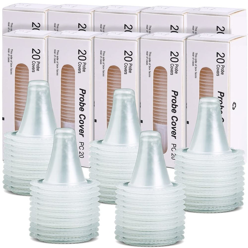 200 Counts Ear Thermometer Covers, Refill Caps, Lens Filters Compatible with All Braun Models Including 7 Serie IRT 6520, 3 Series IRT3030, BPA Free and Disposable Ear Thermometer Covers Caps 200