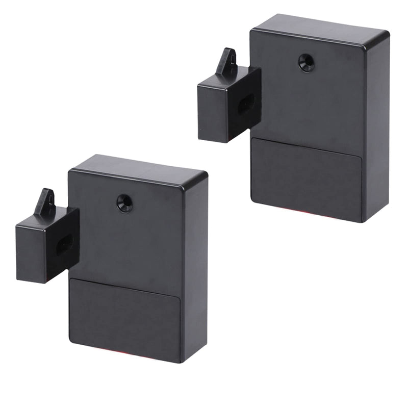 WOOCH RFID Locks for Hidden DIY Lock - Electronic Cabinet Lock with USB Cable for Wooden Cabinet Drawer Locker Cupboard Gun Box (2 Pack) 2 Black