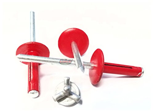 Red Exploding Pop Rivets 3/16" Tri-Fold Large Head Aluminum Mandrel .040 - .354 Grip Range Fastener