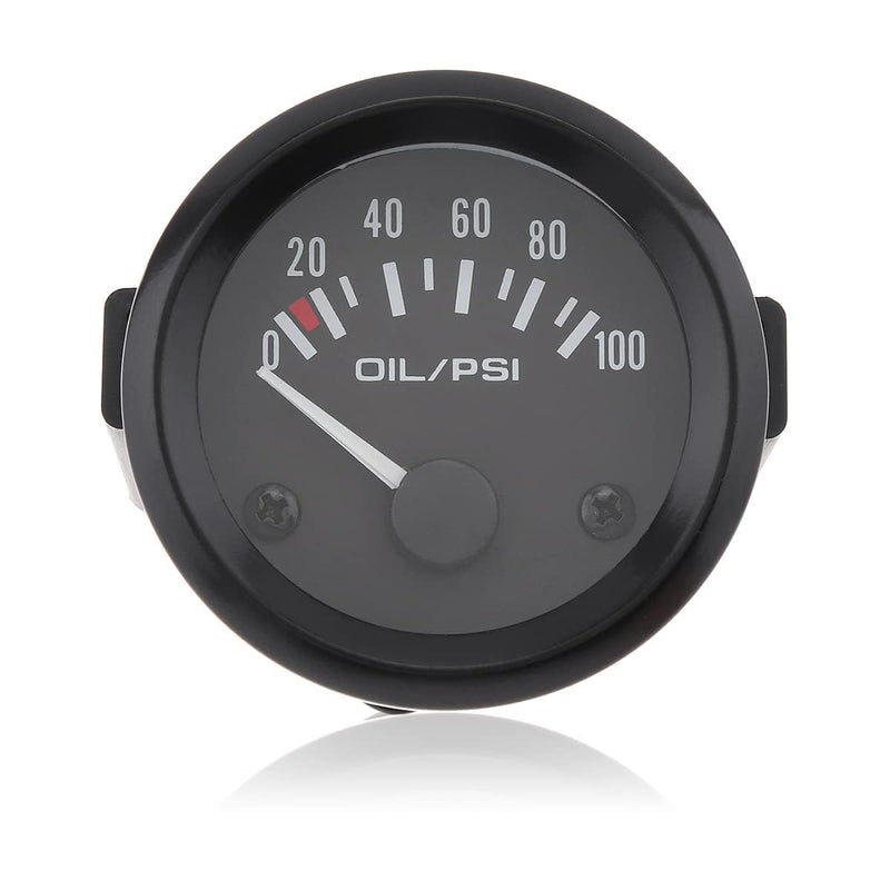 Oil Pressure Gauge Kit, 2" 52MM 12V 0~100PSI Universal Colorful LED Digital Oil Press Pressure PSI Gauge with Oil Pressure Sensor