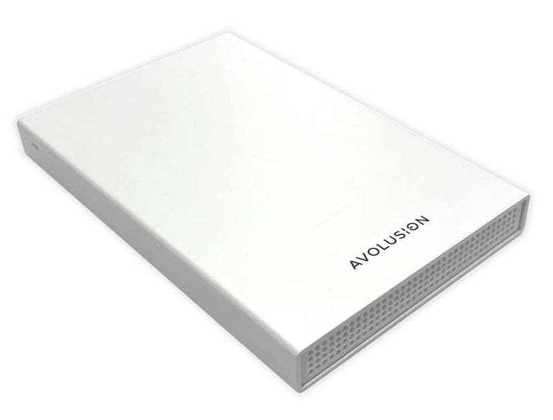 Avolusion HD250U3-WH 1TB USB 3.0 Portable External Gaming Hard Drive - White (for PS5, Pre-Formatted)