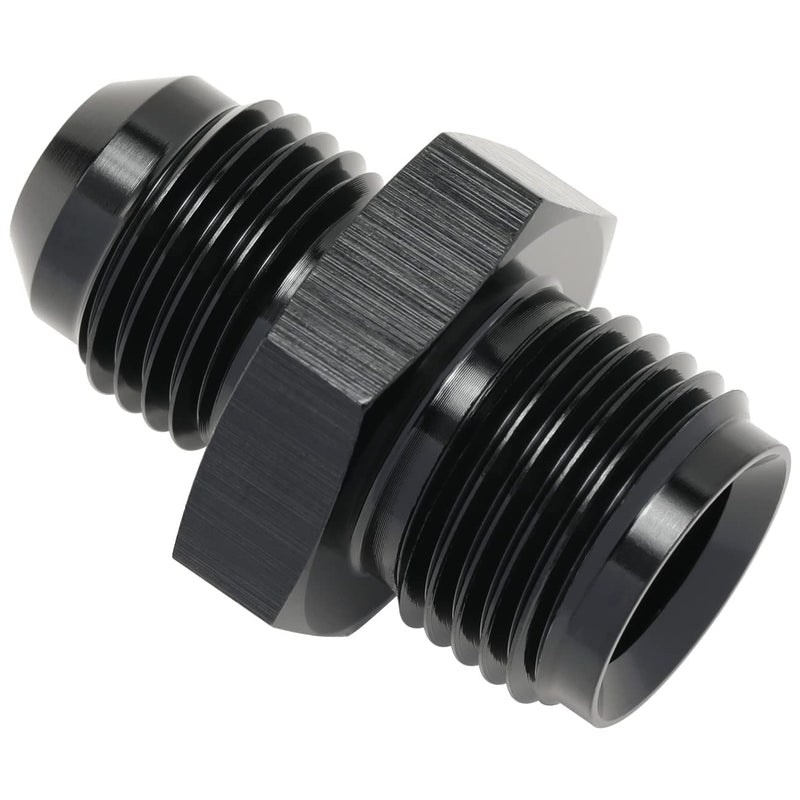 6AN Male to 5/8-18 Inverted Flare Adapter Fitting Connector Aluminum Black 6AN to 5/8-18 Inverted