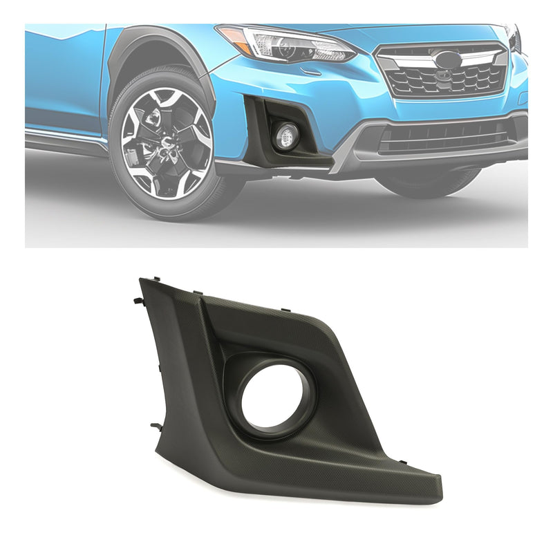 Kojem Right Fog Light Bezel Compatible with 2018-2020 Subaru Crosstrek Replacement for 57731FL082 Driving Lamp Trim Cover W/Fog Light hole (Passenger Side Right RH) W/ Fog Light Hole Passenger Side