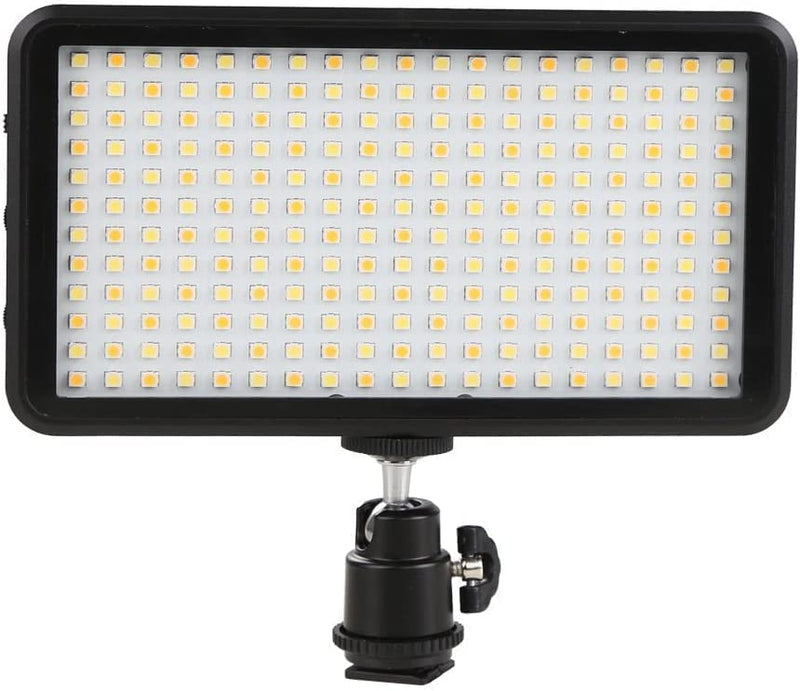 W228 LED Video Light 6000k Dimmable Ultra Bright Panel Digital Camera/Camcorder Light, LED Light (No Battery)