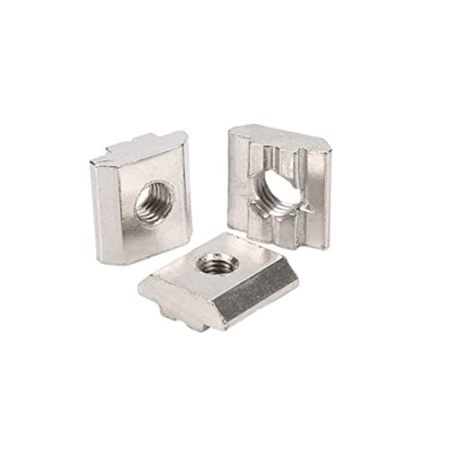 40Pcs M6 1.5" x 1.5" 1515 Series Aluminum Extrusion Profiles Fastener M6 T-Solt Nuts 1.5" x 1.5" T Slide Nuts for 1.5 Inches x 1.5 Inches Extrusion Profiles Rail