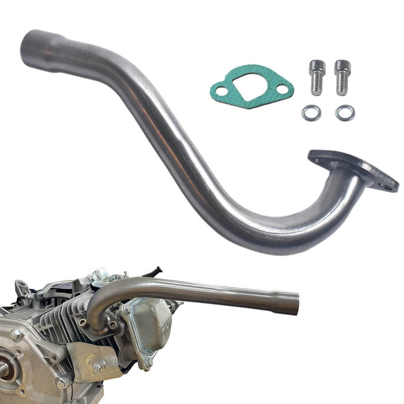 Exhaust Header Pipe for Predator 196cc 212cc GX160 GX200 Go Kart Performance Parts Silver Header Exhaust Pipe