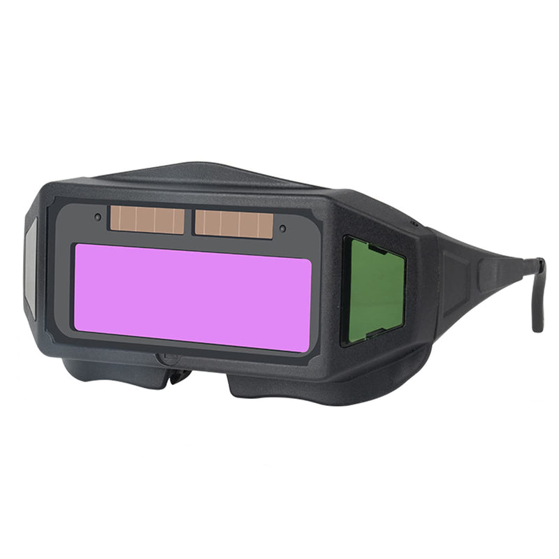 Panoramic View Welding Glasses True Color Auto Darkening Welding Goggles Welder Safety Eye Protection Mask Helmet Accessories Black