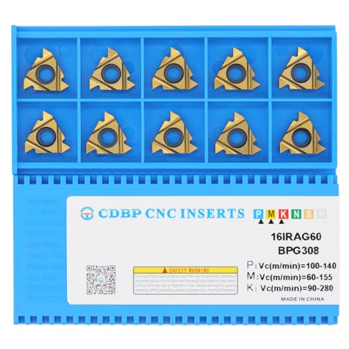 16IR AG60 Laydown Threading Insert Internal CNC Steel Machining 10pcs 16IR AG60