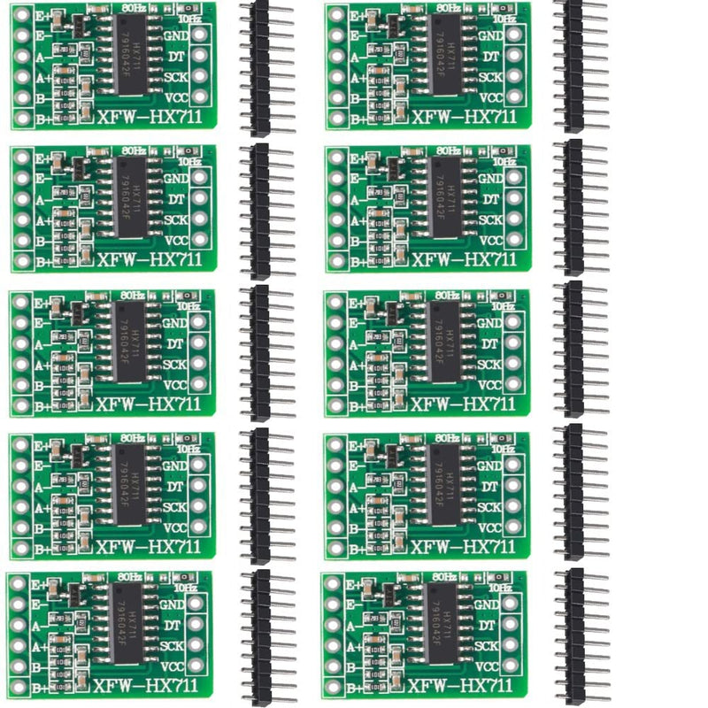 HX711 Load Cell Amplifier Breakout Weight Weighing Sensors Ad Module Analog to Digital Converter, for Arduino Microcontroller(10PCS)