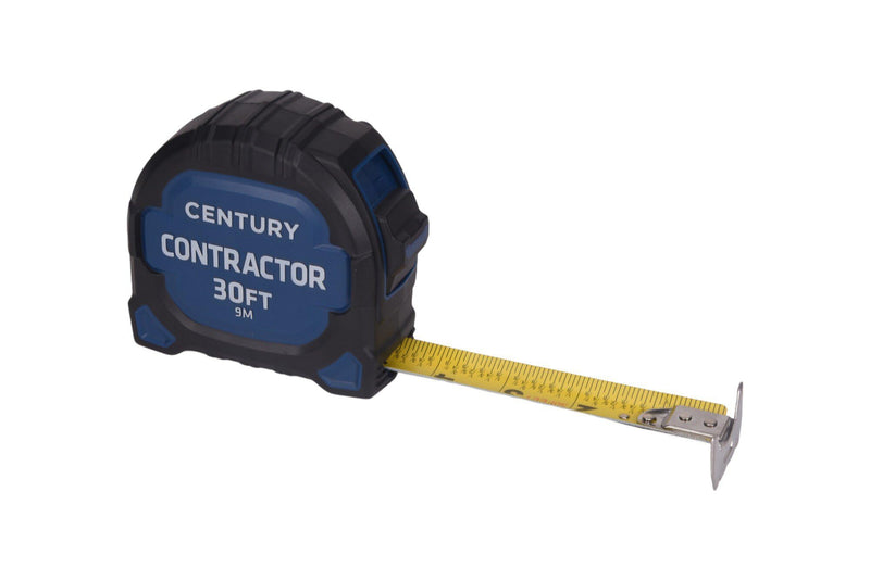 Century Drill & Tool 72843 Contractor Fractional/Metric Tape Measure, 30 Foot 9.1 m