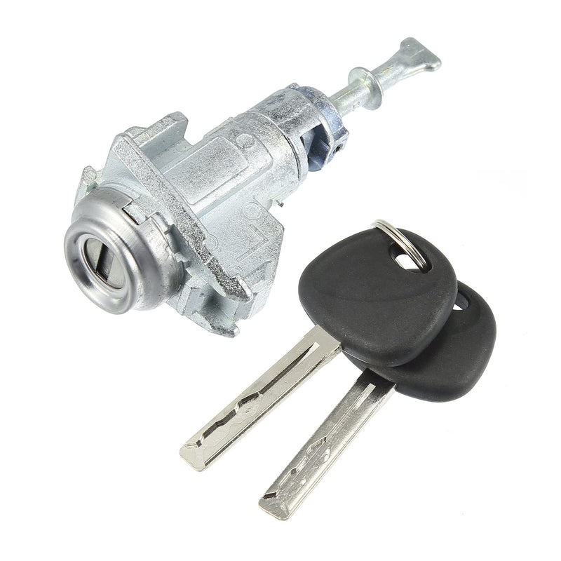 X AUTOHAUX 1 Set Door Lock Cylinder Set Kit with 2 Keys for Kia Optima 2011-2018 Left Driver Side Door Lock Set Tumbler with Key 819702TA00 81970-2TA00 LH Metal